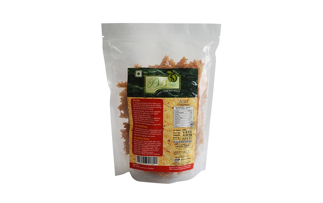 Delsano Whole Wheat Pasta    Pack  250 grams